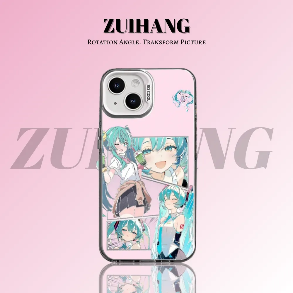 初音未來彩銀防摔手機殼-CASEZONE