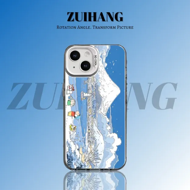 蠟筆小新彩銀防摔手機殼-CASEZONE