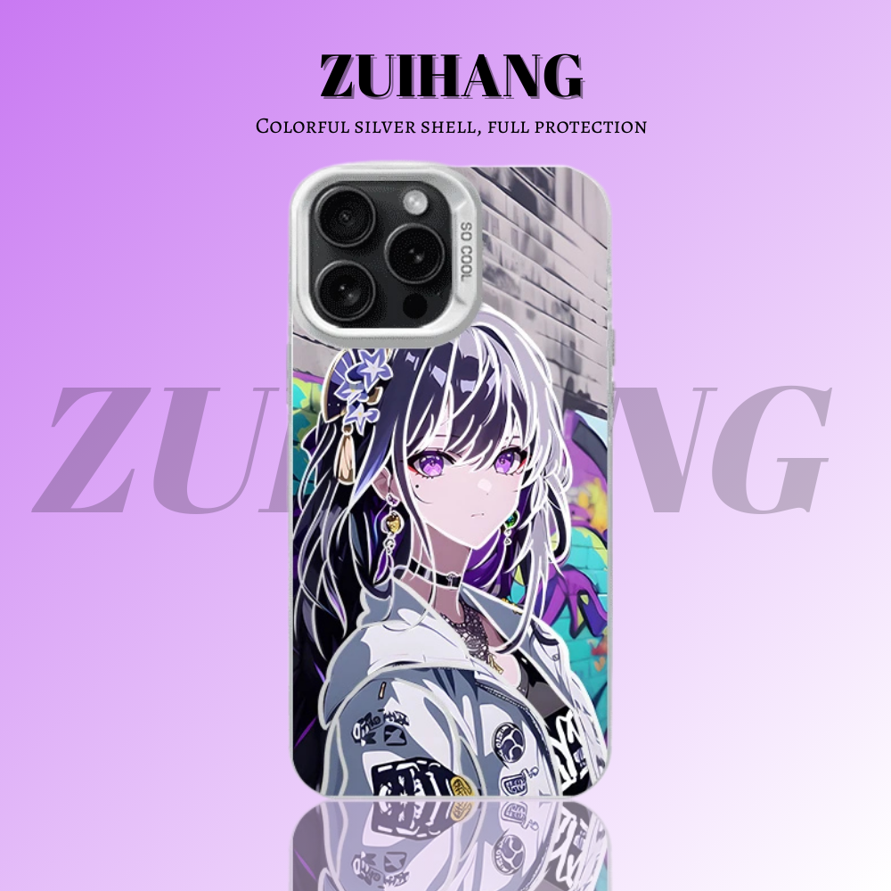 原神彩銀防摔手機殼-CASEZONE