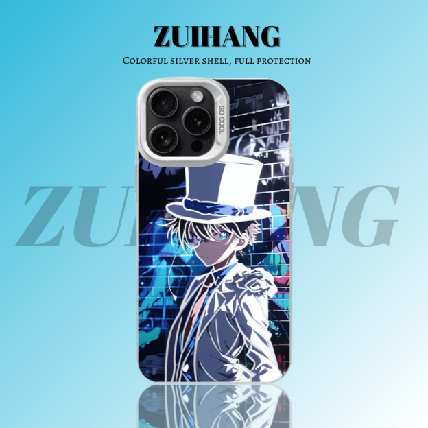 名偵探柯南彩銀防摔手機殼-CASEZONE