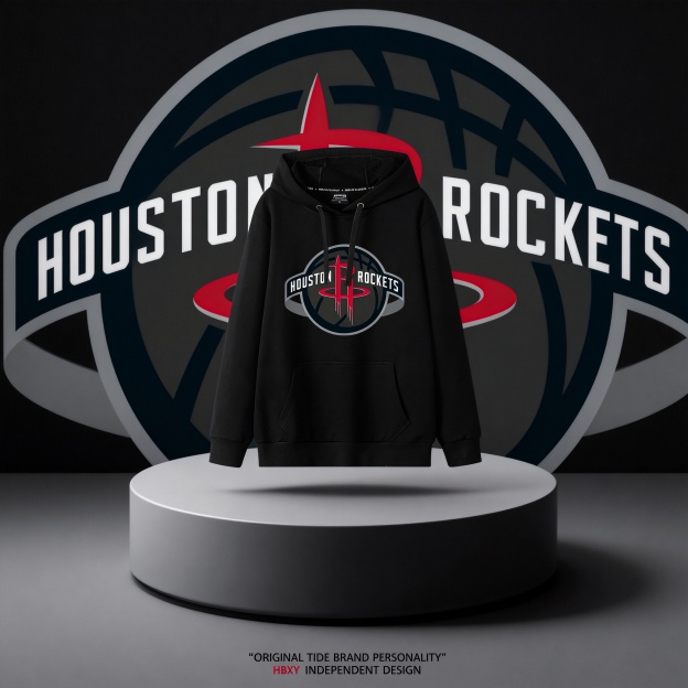 休士頓火箭隊印花連帽衛衣