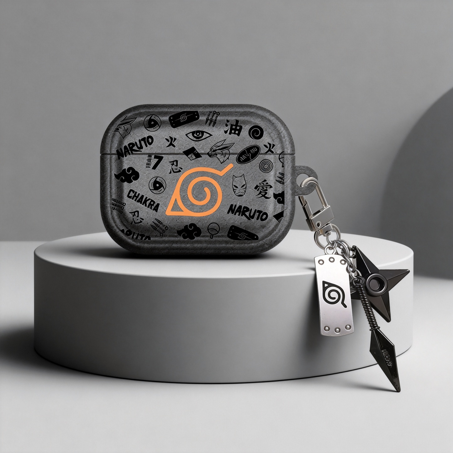 火影忍者標高級灰 Airpods耳機保護殼