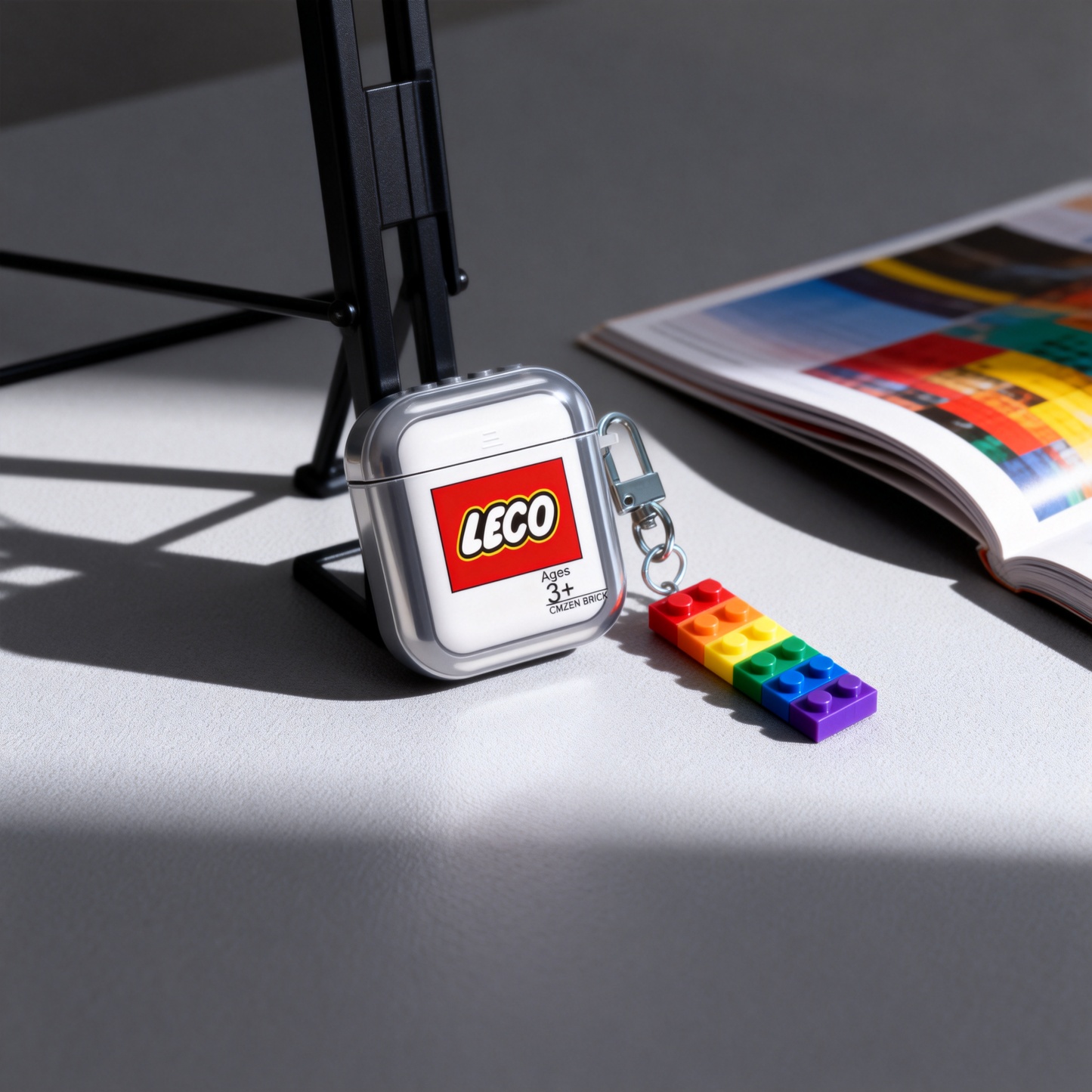 創意個性積木電鍍Airpods耳機保護殼