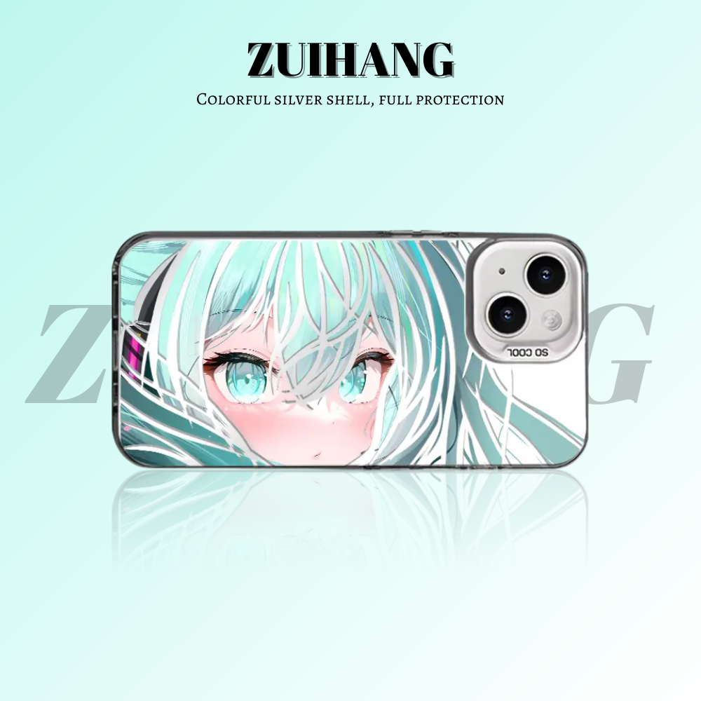 初音未來彩銀防摔手機殼-CASEZONE