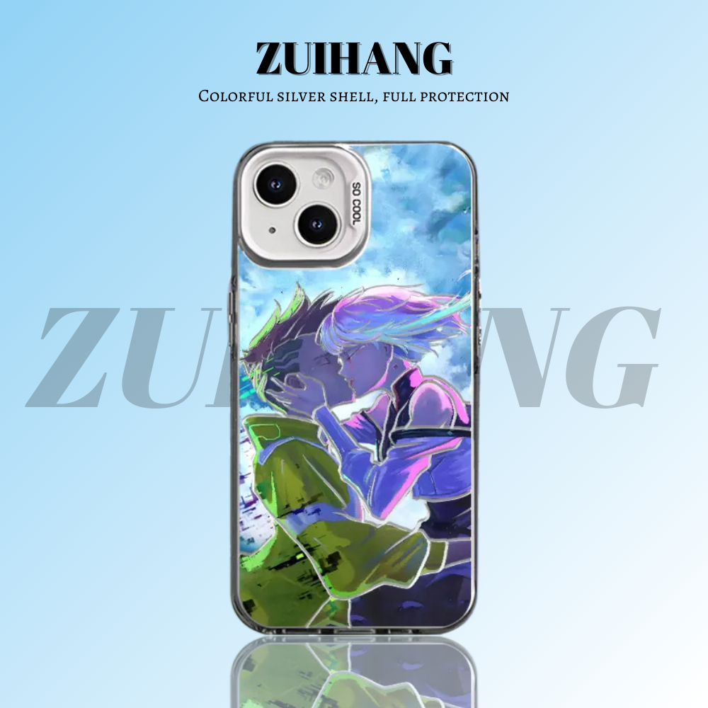 電馭叛客 極光/彩銀 漸變綫條防摔手機殼-CASEZONE