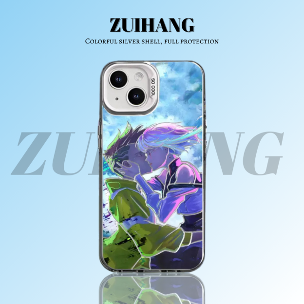 電馭叛客 極光/彩銀 漸變綫條防摔手機殼-CASEZONE