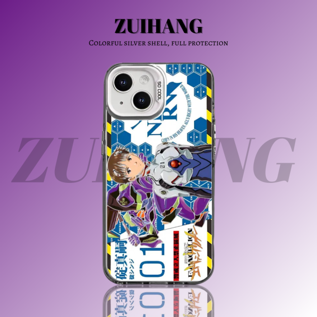 EVA新世紀福音戰士彩銀防摔手機殼-CASEZONE