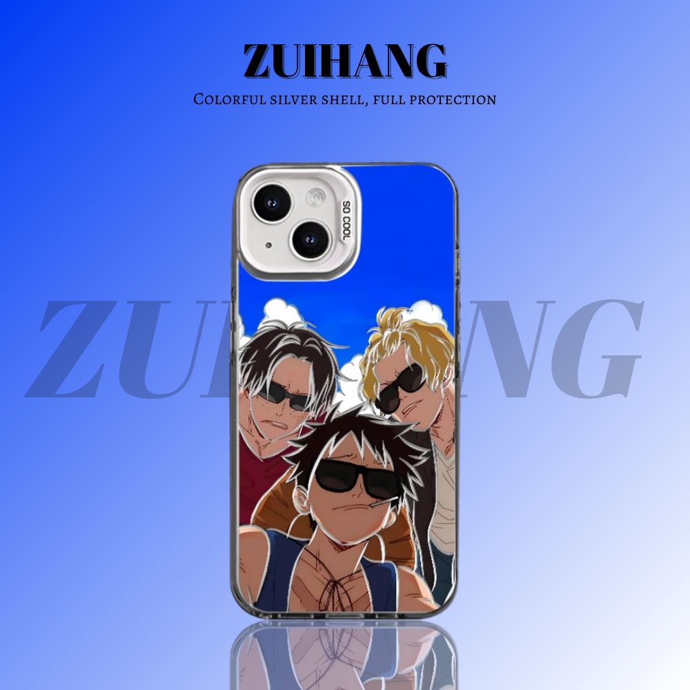 海賊王彩銀防摔手機殼-CASEZONE