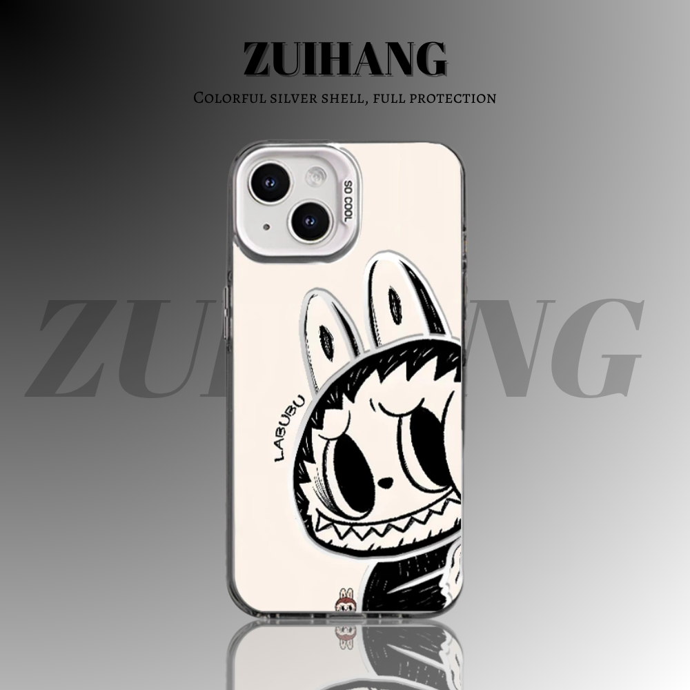 labubu 彩銀防摔手機殼-CASEZONE