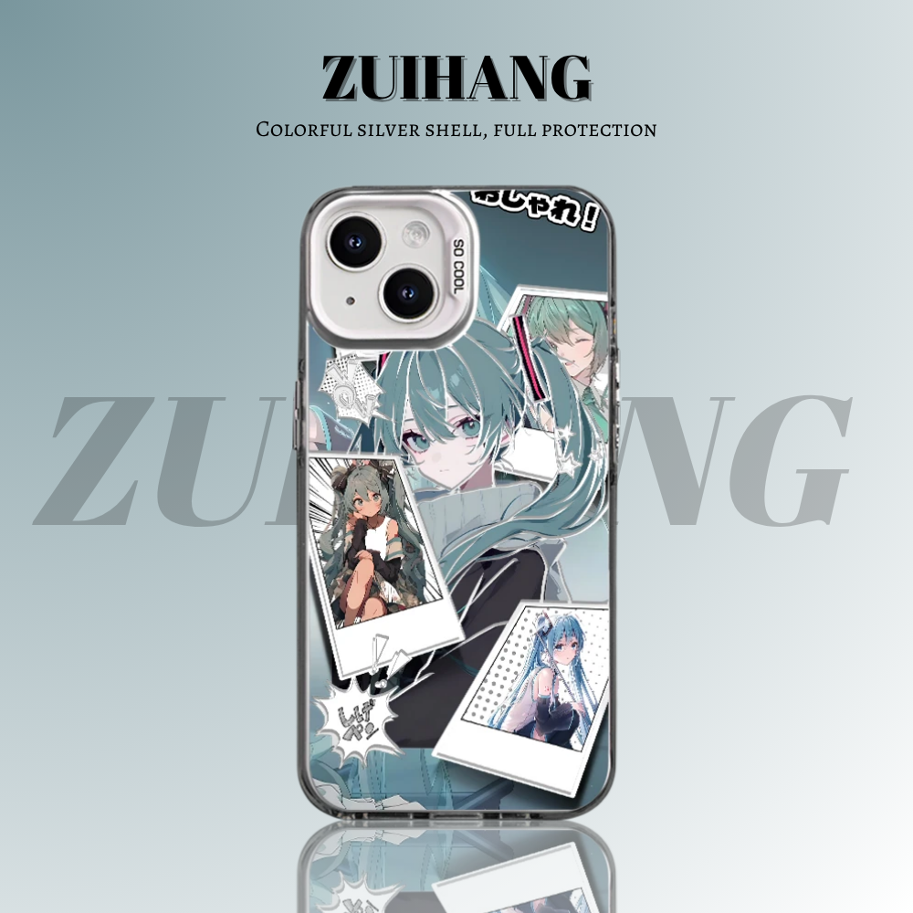 初音未來彩銀防摔手機殼-CASEZONE