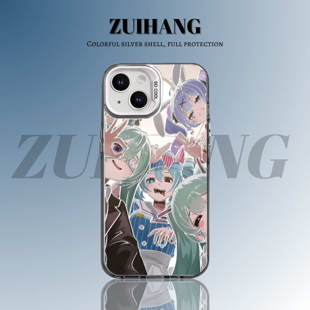 初音未來彩銀防摔手機殼-CASEZONE