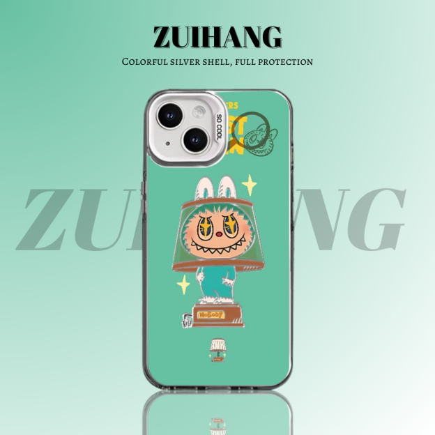 labubu 彩銀防摔手機殼-CASEZONE