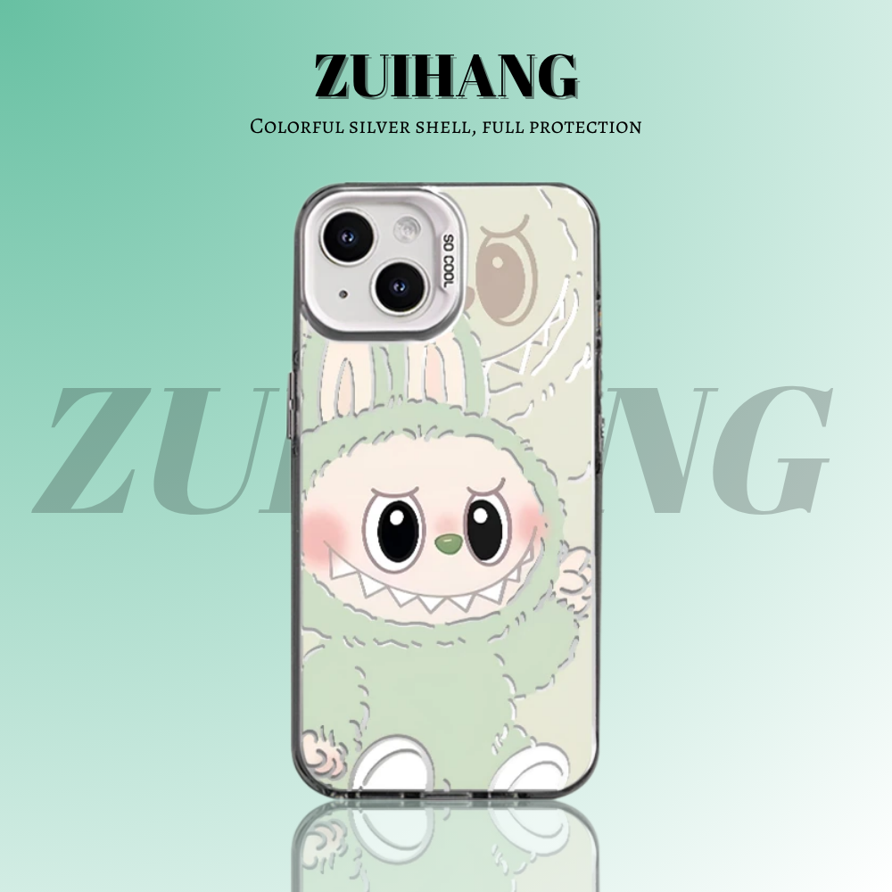 labubu 彩銀防摔手機殼-CASEZONE