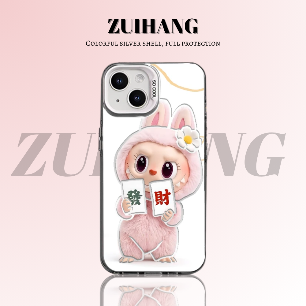 labubu 彩銀防摔手機殼-CASEZONE