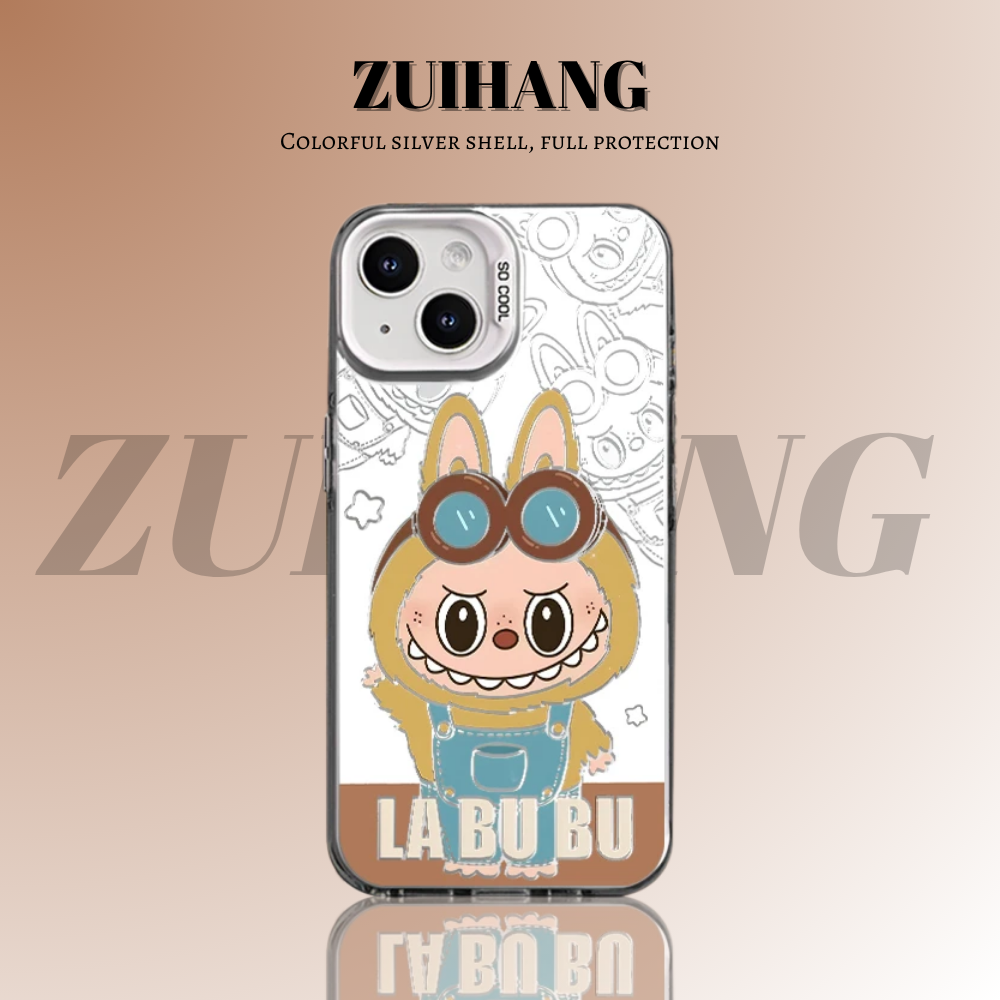 labubu 彩銀防摔手機殼-CASEZONE