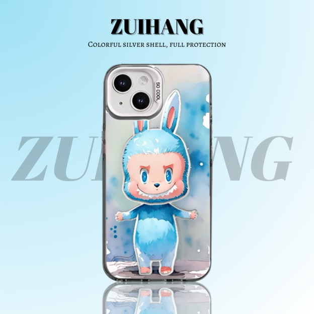 labubu 彩銀防摔手機殼-CASEZONE