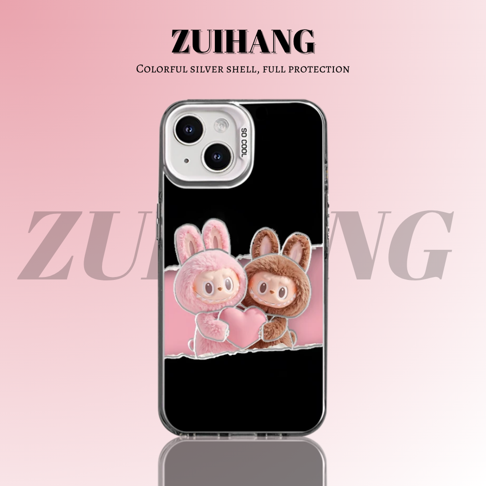 labubu 彩銀防摔手機殼-CASEZONE
