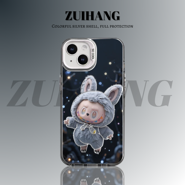 labubu 彩銀防摔手機殼-CASEZONE