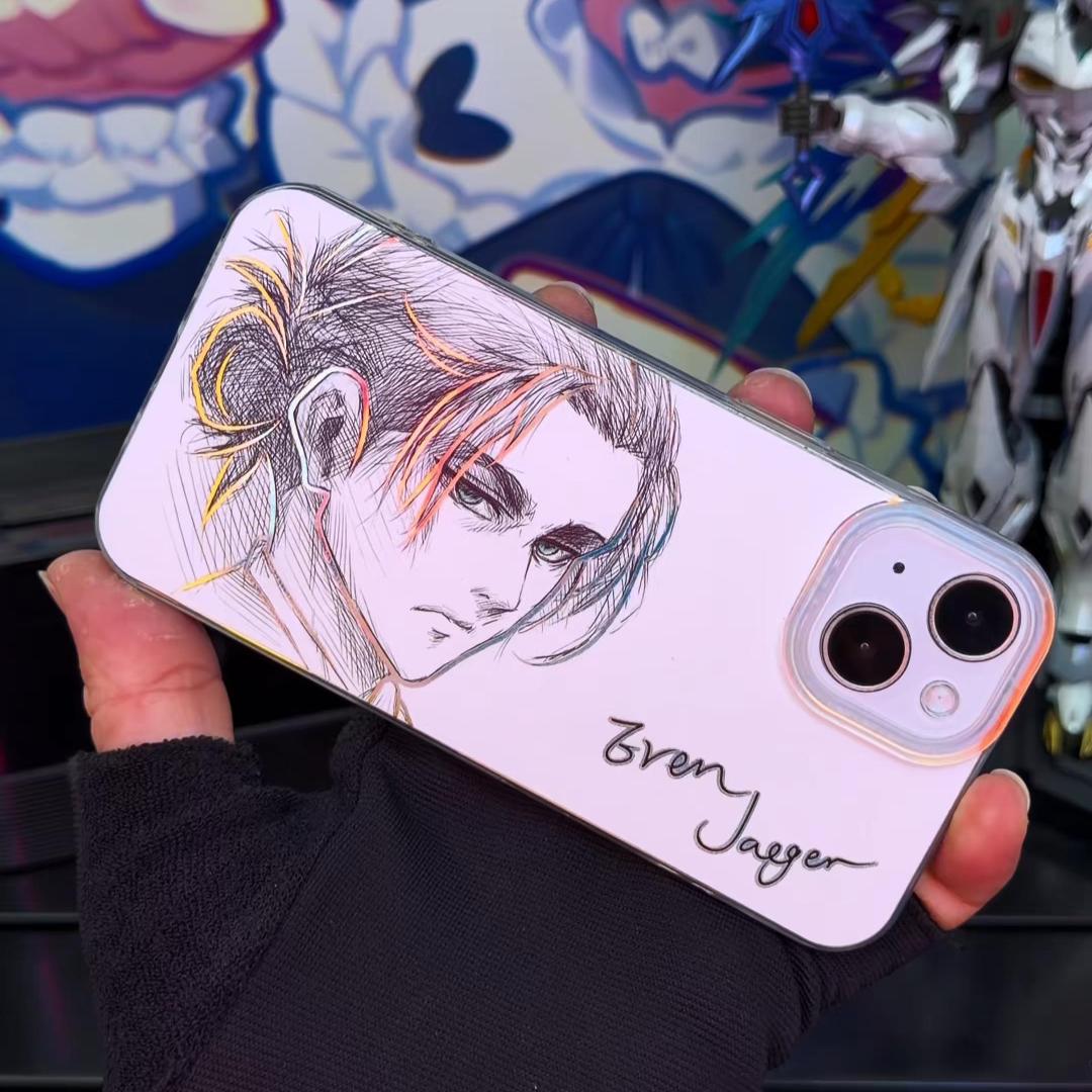 進擊的巨人 極光金漸變手機殼-CASEZONE