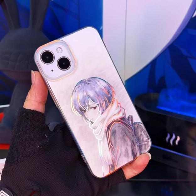 EVA新世紀福音戰士極光金漸變手機殼-CASEZONE