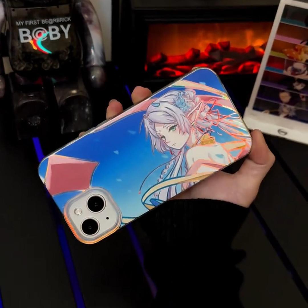 葬送的芙莉蓮極光金漸變手機殼