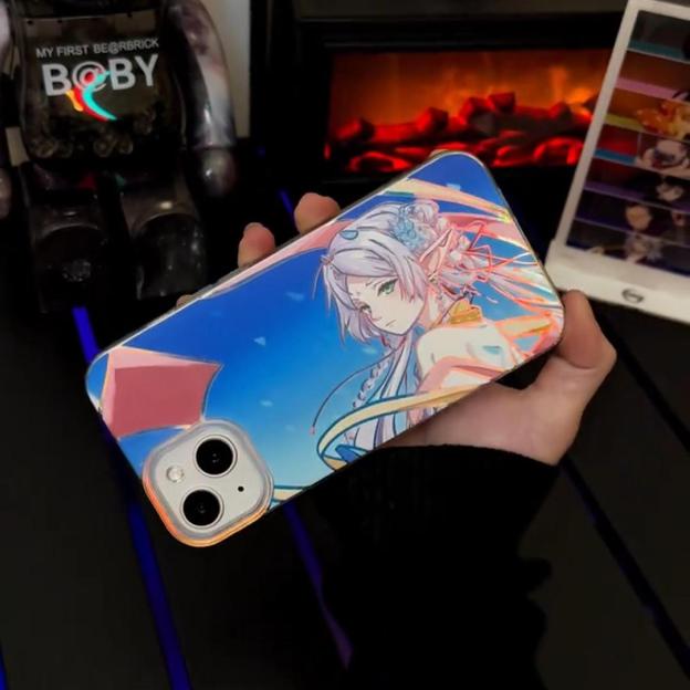 葬送的芙莉蓮極光金漸變手機殼