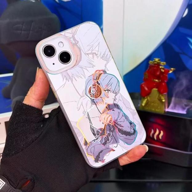 EVA新世紀福音戰士極光金漸變手機殼-CASEZONE