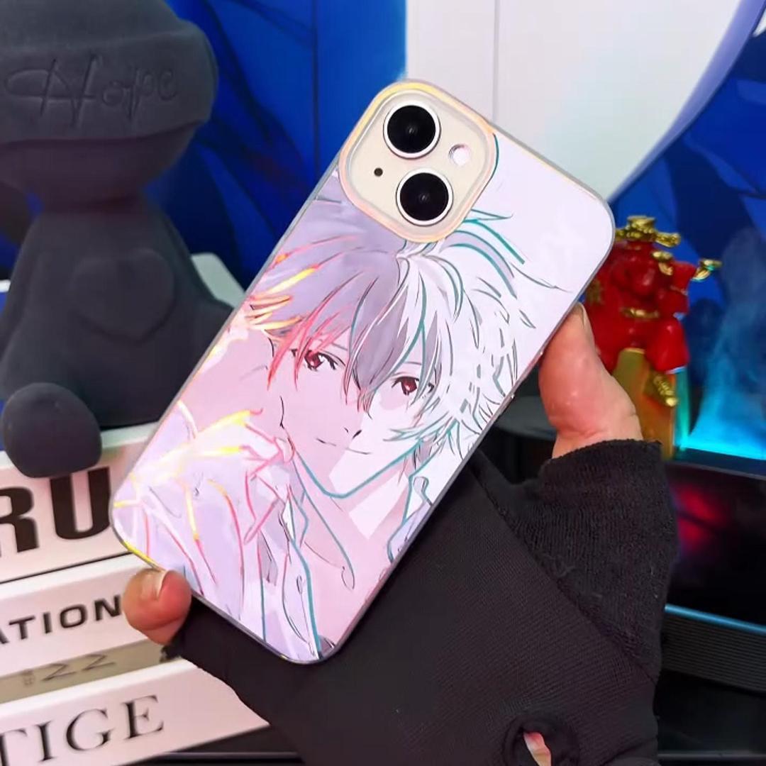 EVA新世紀福音戰士極光金漸變手機殼-CASEZONE