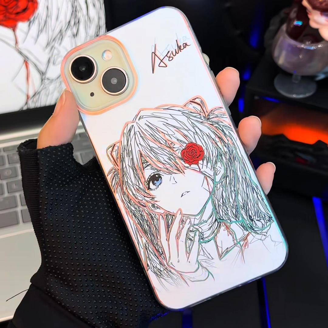 EVA新世紀福音戰士極光金漸變手機殼