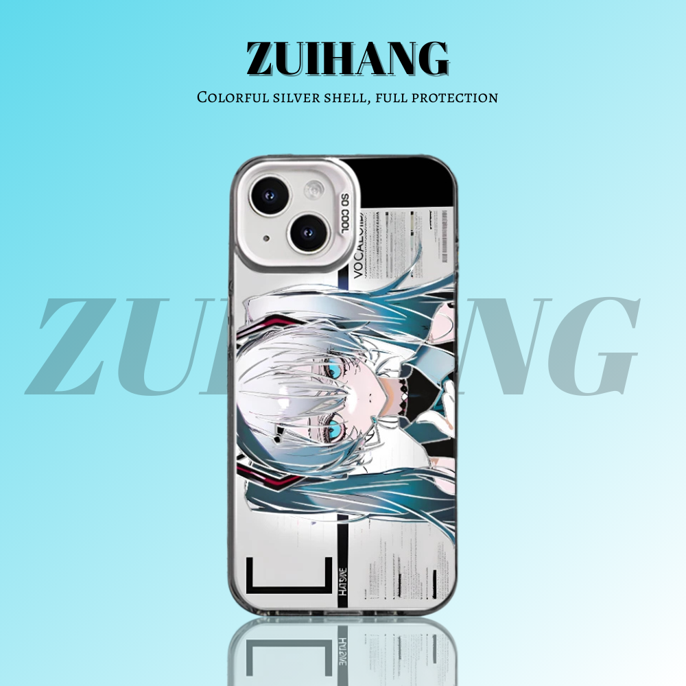 初音未來彩銀防摔手機殼-CASEZONE