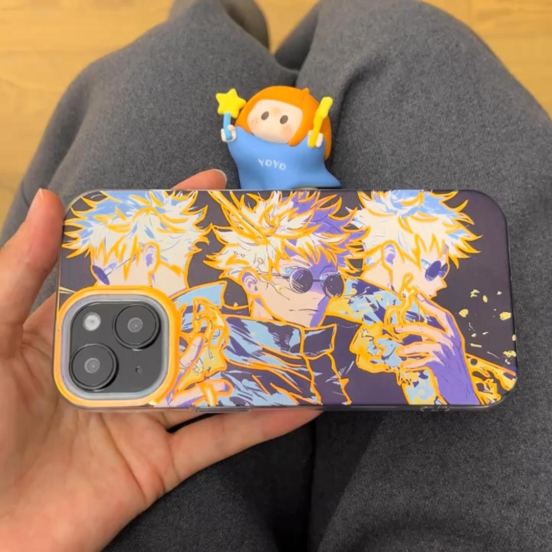 咒術迴戰 極光金漸變手機殼