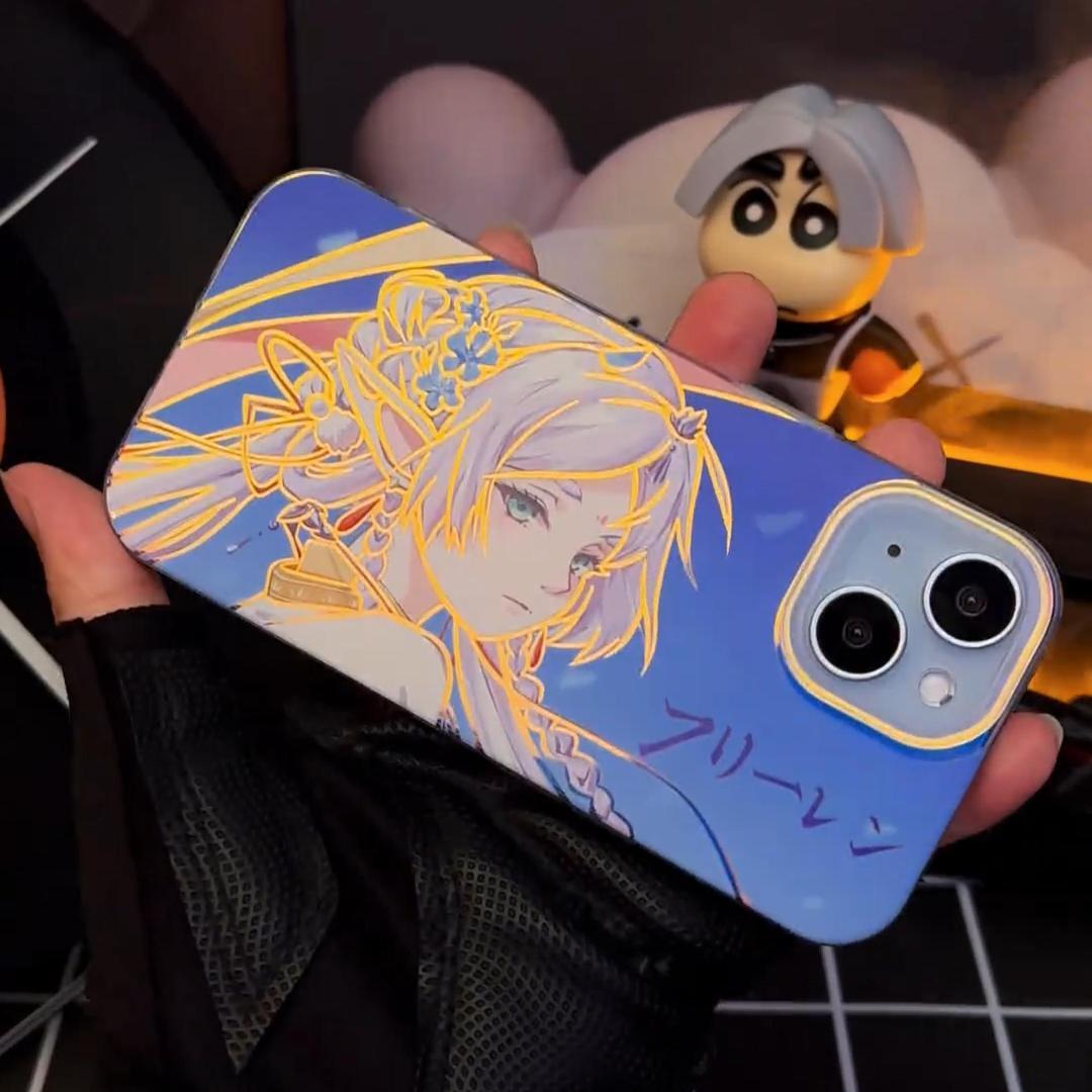 葬送的芙莉蓮極光金漸變手機殼