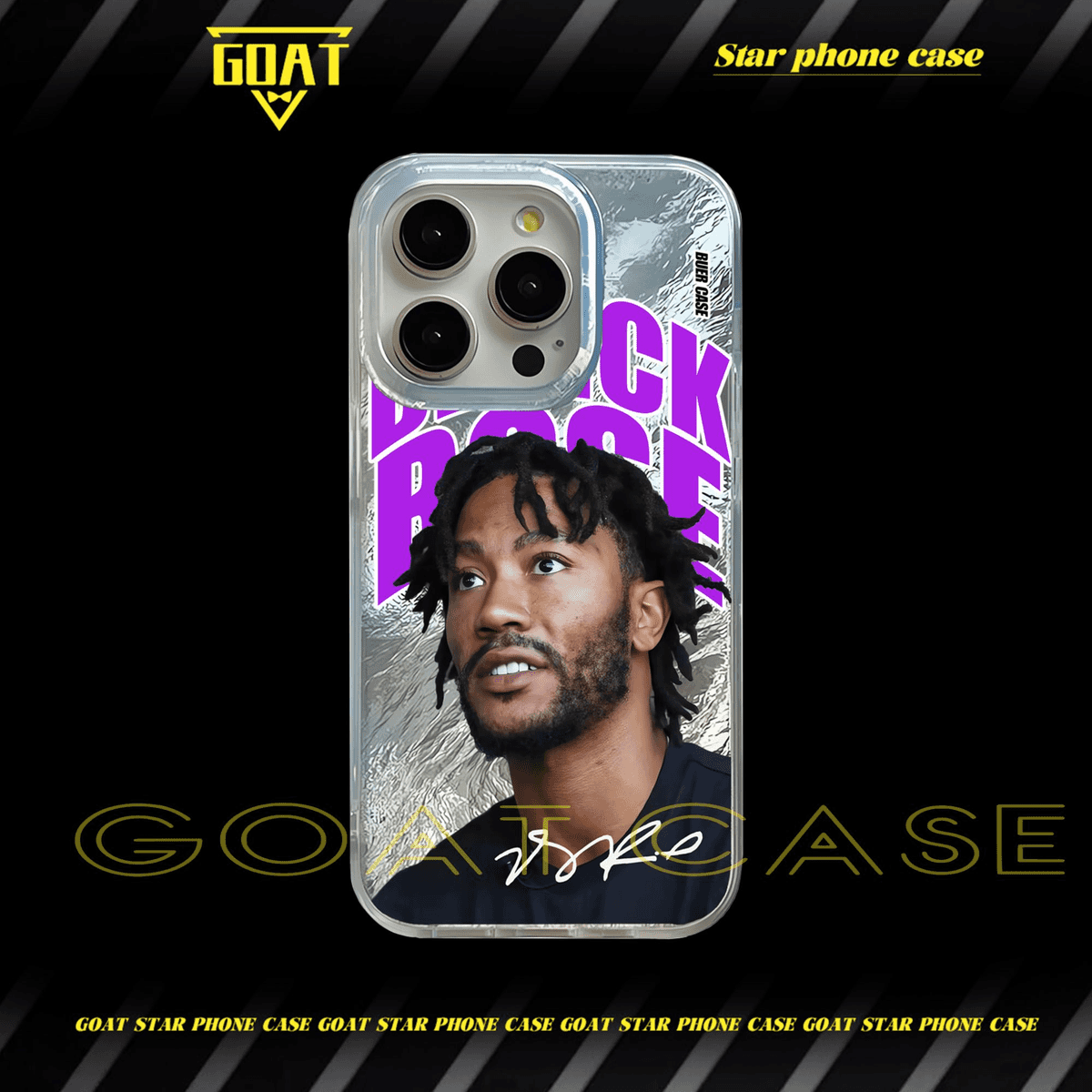 詹姆斯哈登庫里｜冰川紋球星手機殼-CASEZONE