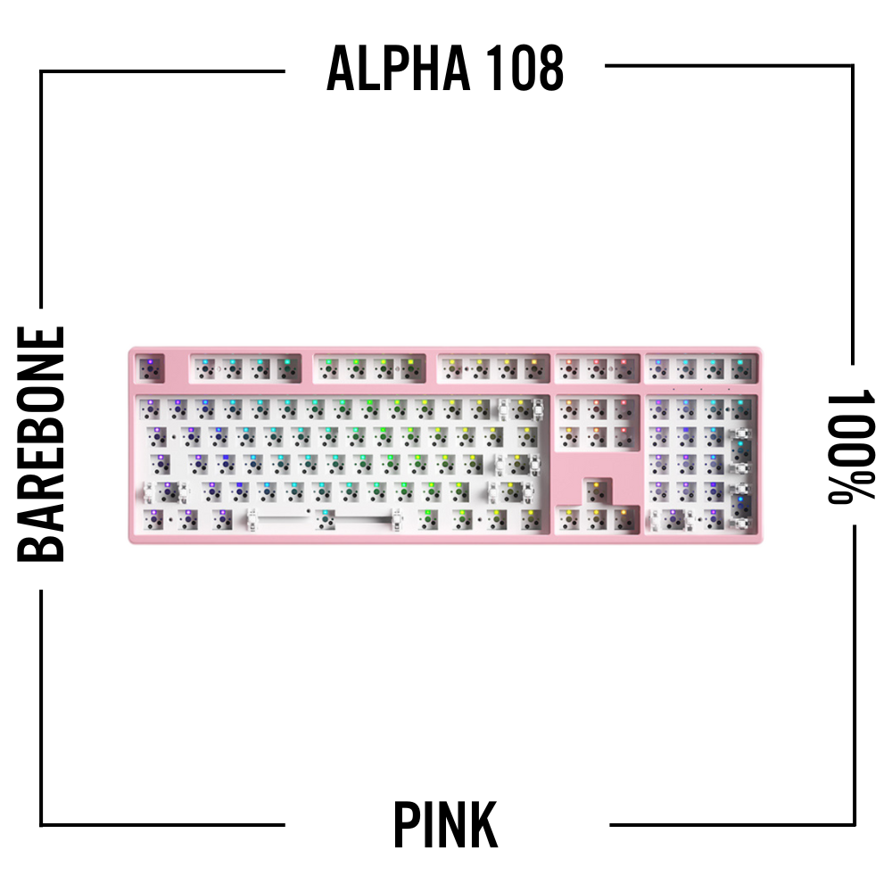 Alpha 108 - 100% 無線機械式鍵盤準系統套件-CASEZONE