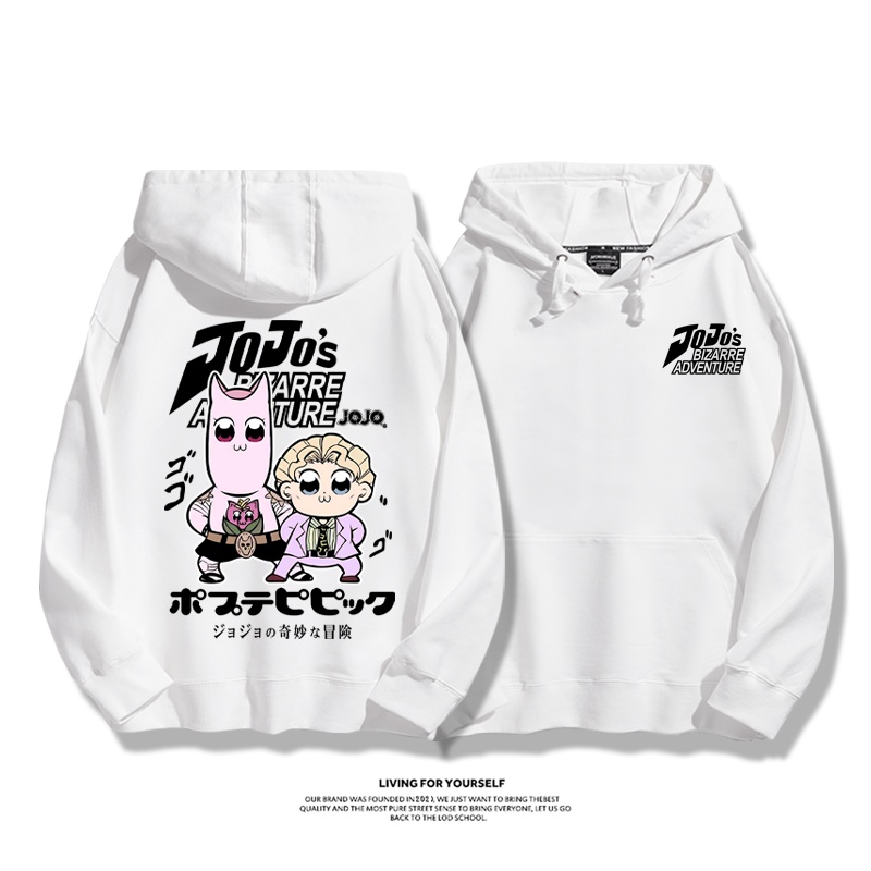 jojo吉良吉影聯動pop子和pipi美新款 親子情侶男女連帽衛衣