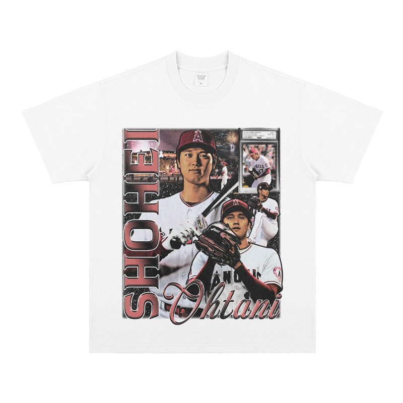 大谷翔平 Shohei Ohtani 美式复古純棉短袖T恤