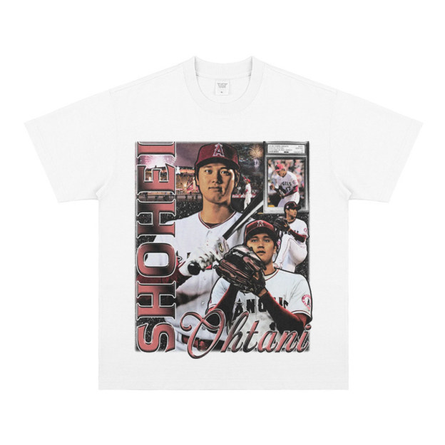 大谷翔平 Shohei Ohtani 美式复古純棉短袖T恤