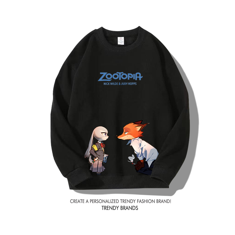 動物方城市 秋冬新款 親子情侶裝圓領長袖