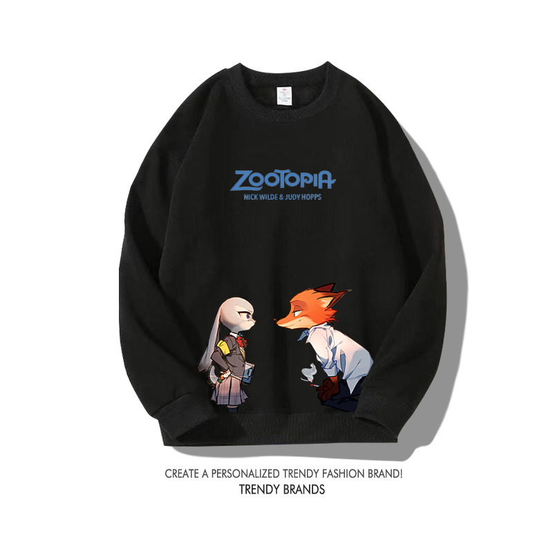 動物方城市 秋冬新款 親子情侶裝圓領長袖