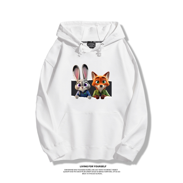 動物方城市新款 親子情侶男女連帽衛衣