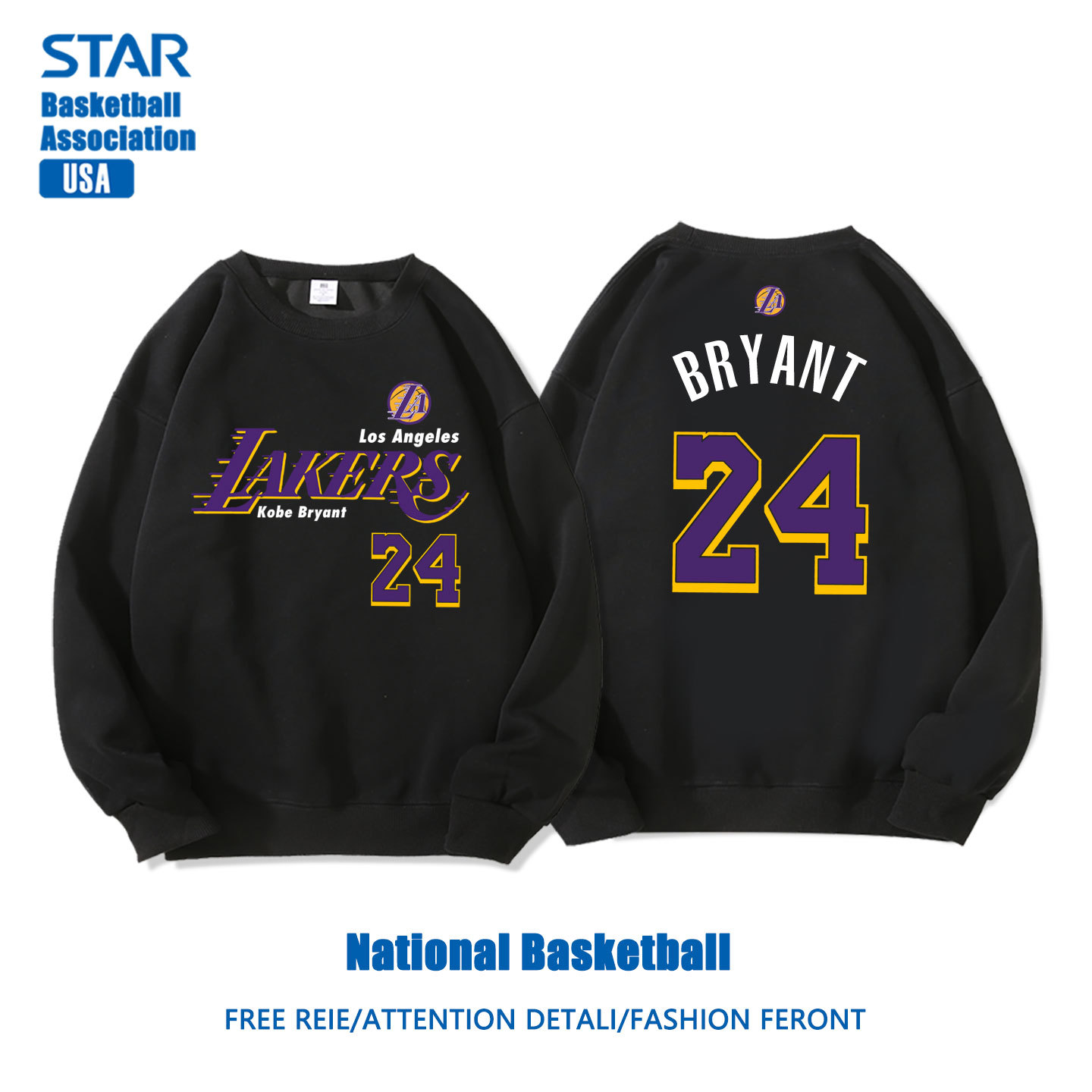 美式籃球 秋冬新款 親子情侶裝圓領長袖