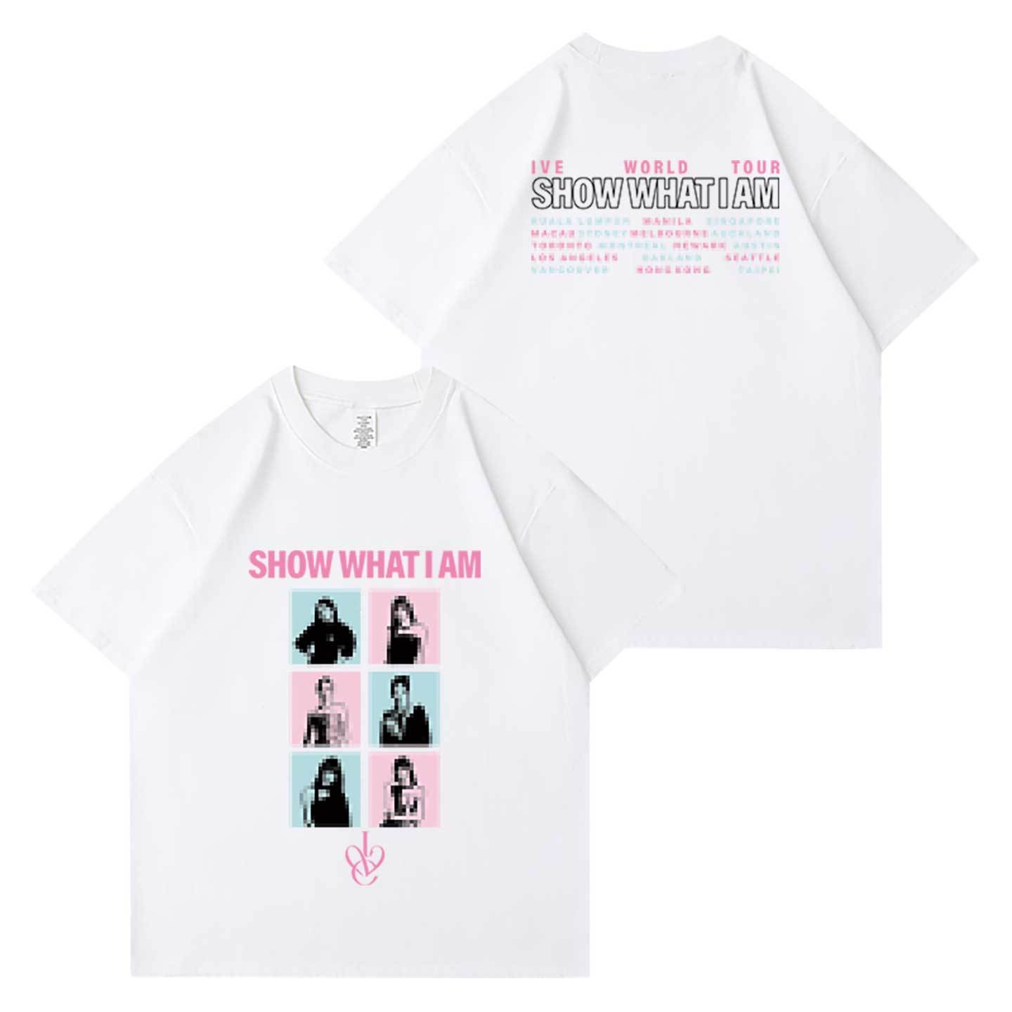 IVE 2026《SHOW WHAT I AM》世界巡迴 T恤｜K-POP 潮流短袖上衣