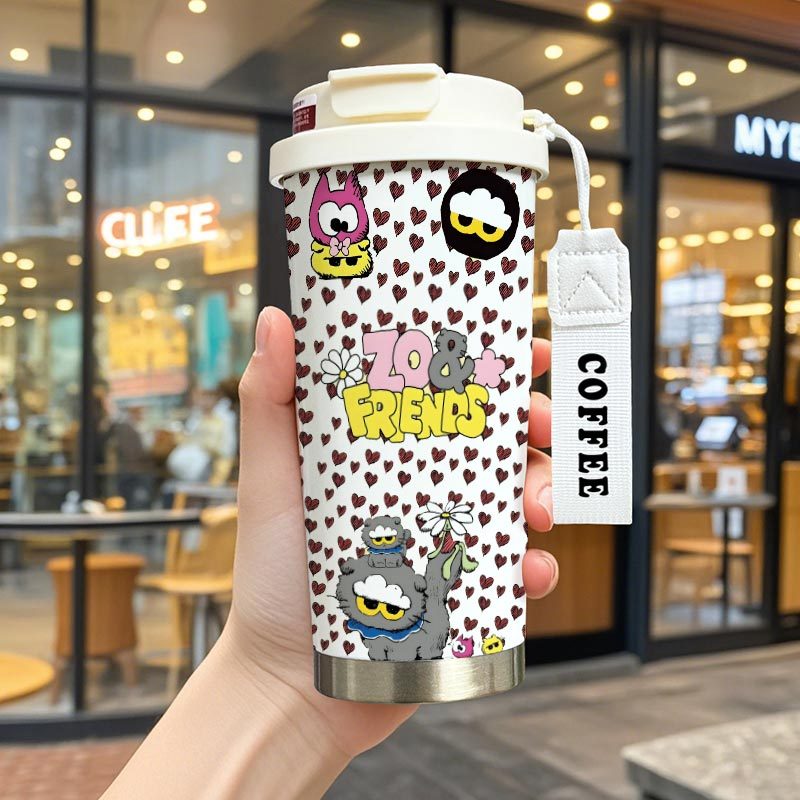 ZOA 貓咪×權志龍保溫杯｜GD 潮流隨行水杯・日常外出杯