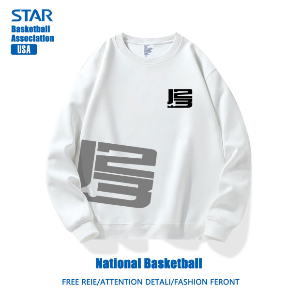 美式籃球 秋冬新款 親子情侶裝圓領長袖
