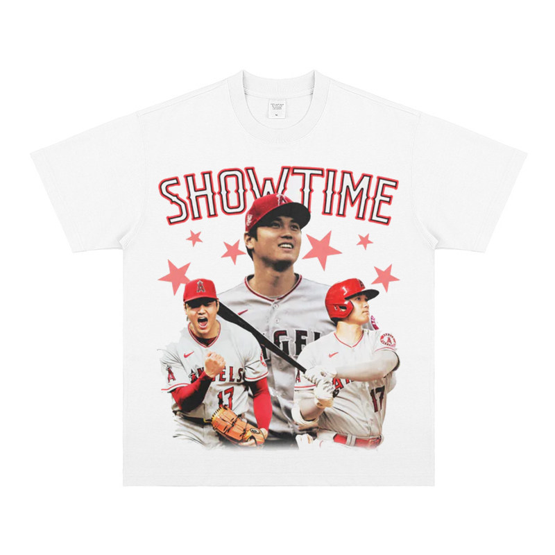 大谷翔平 Shohei Ohtani 美式复古純棉短袖T恤