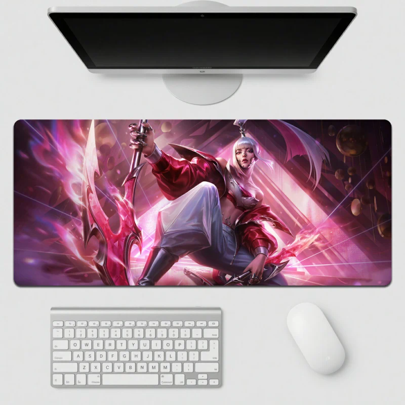 英雄聯盟 LOL K/DA Firestarter 加大滑鼠墊｜電競遊戲桌墊
