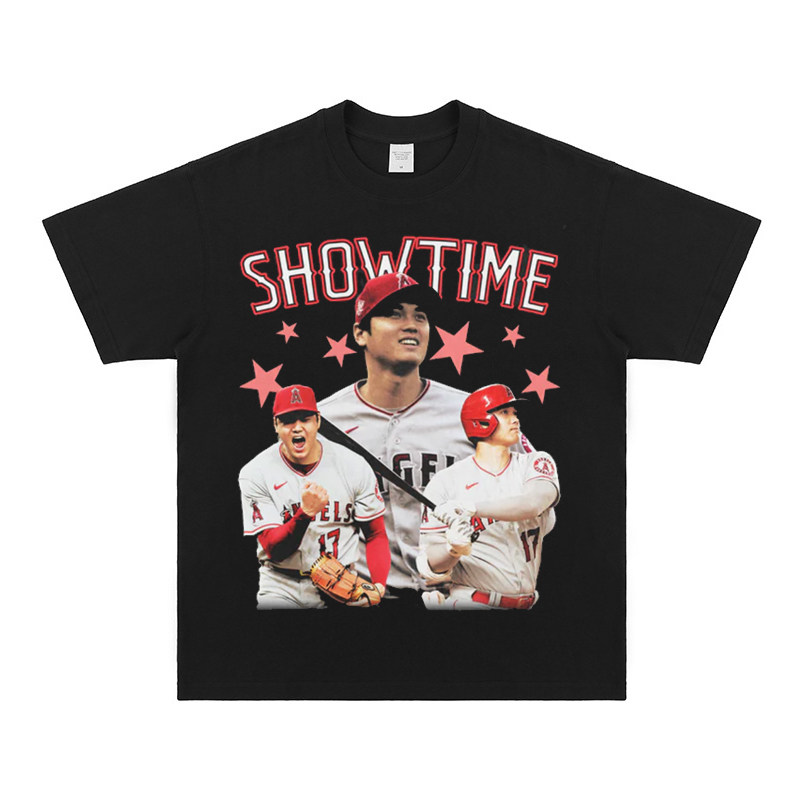 大谷翔平 Shohei Ohtani 美式复古純棉短袖T恤
