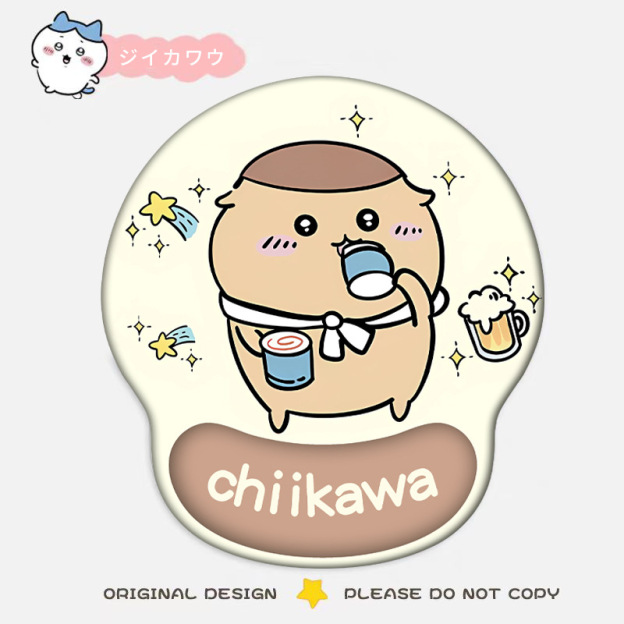 吉伊卡哇滑鼠墊 Chiikawa｜可愛3D立體護腕墊 辦公桌面防滑鼠墊