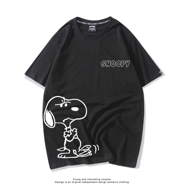 史努比 Snoopy 美式卡通純棉短袖T恤