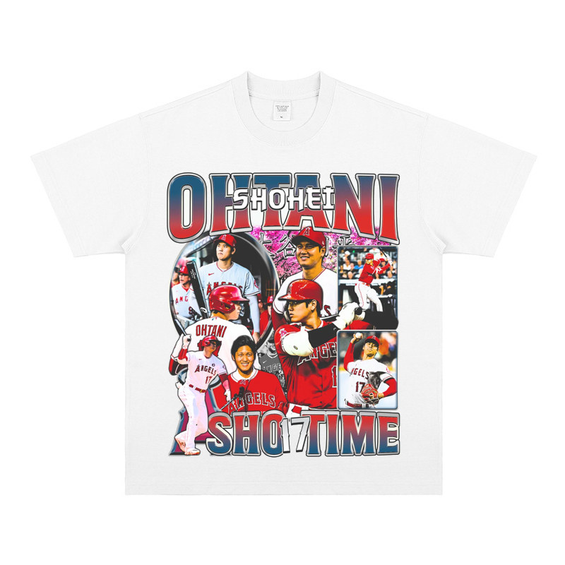 大谷翔平 Shohei Ohtani 美式复古純棉短袖T恤